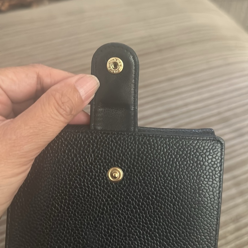 Authentic Chanel Caviar Black Compact Wallet - Picture 16 of 16
